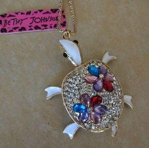 Betsey Johnson Turtle Necklace NWT